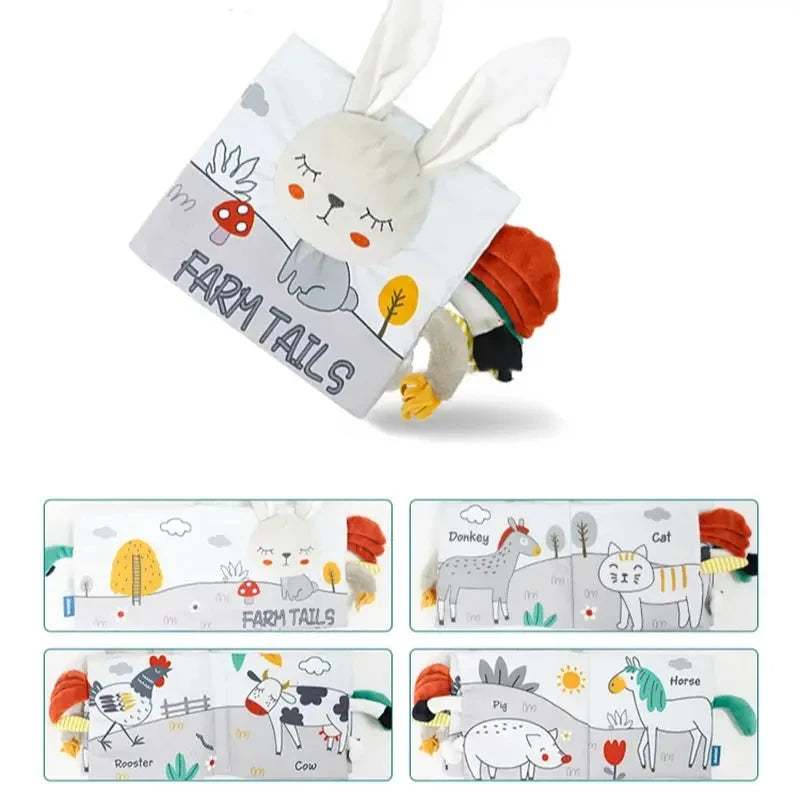 Soft Baby Cloth Animal Book | Engaging Sensory Learning Toy
