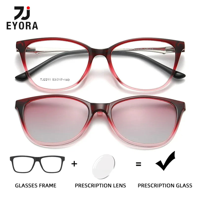 Multifunctional Cat Eye Polarized Sunglasses for Women | Customizable Lenses 2026