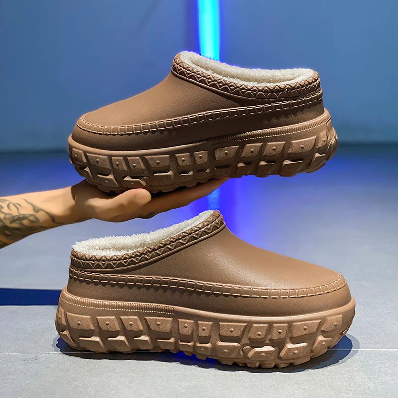 Couples Plush Cotton Slippers | Cozy Winter Indoor Shoes