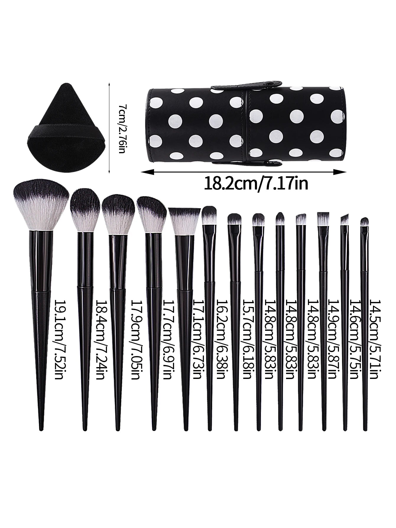 Versatile 13-Piece Makeup Brush Set | Soft & Stylish Beauty Tools