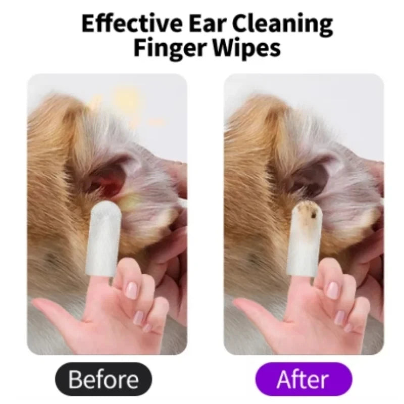 Disposable Pet Ear Cleaning Wipes | Convenient Ear Care for Pets