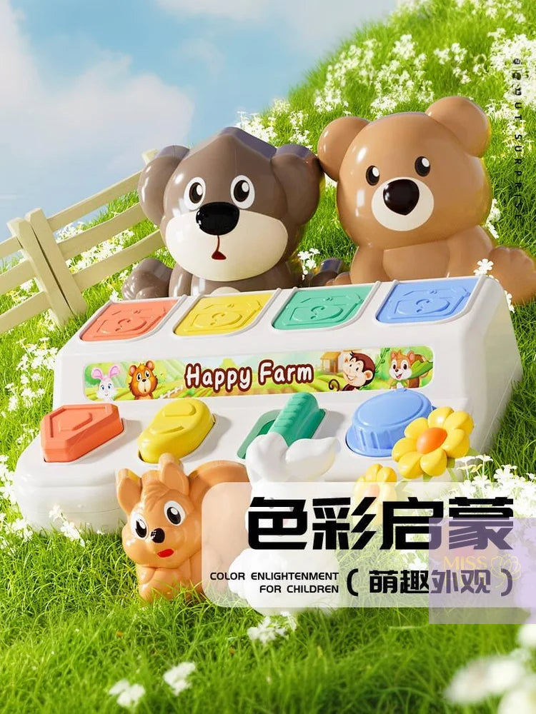 1Pcs Hide-and-Seek Sensory Toy, Finger Dexterity Exercise, Cognitive Development Baby Toy, Safe Pop-up Switch Box