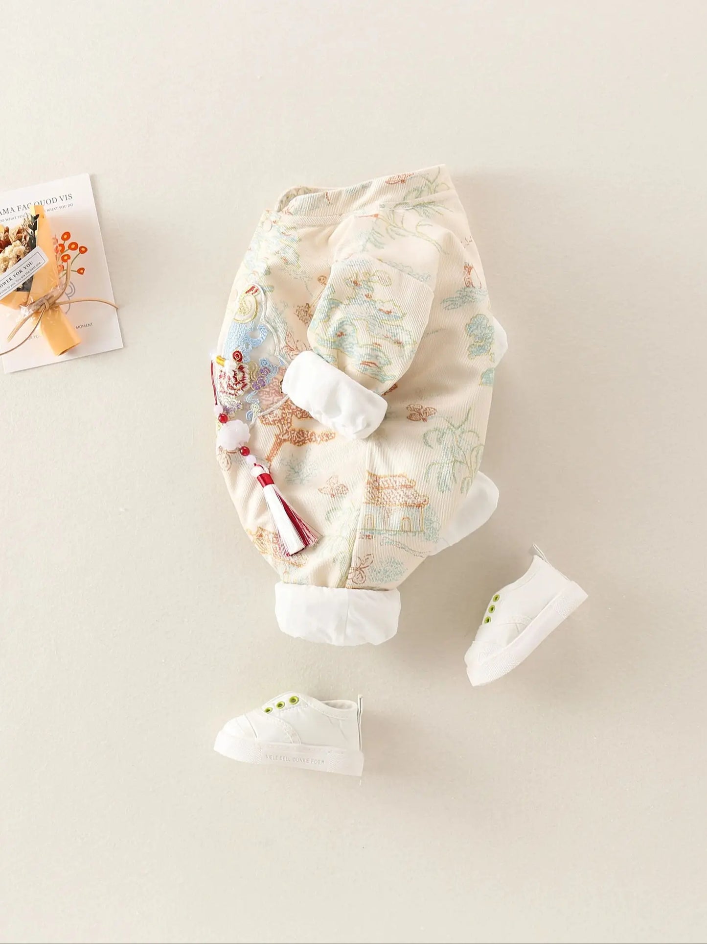 Unisex Baby Jumpsuits | Adorable Floral Embroidery Spring Outfits