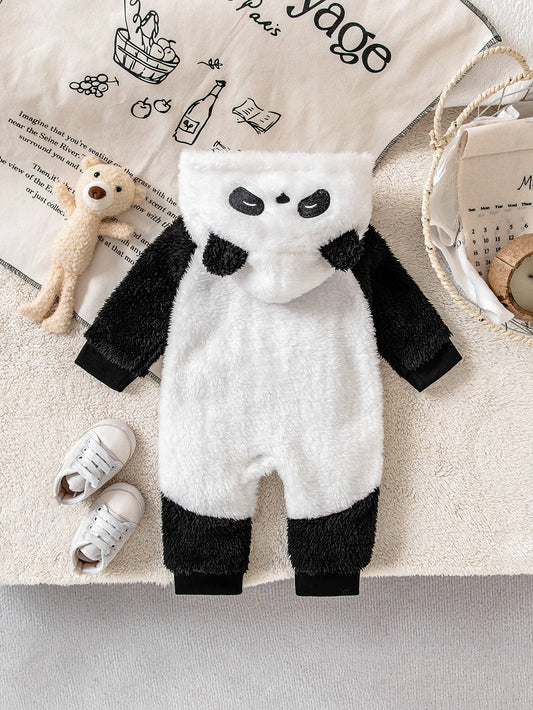 Mameluco de bebé con forma de panda | Adorable conjunto de invierno para bebés