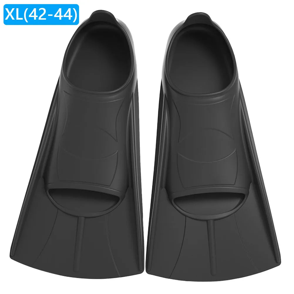 Silicone Swimming Fins for Training | Short Non-Slip Swim Fins