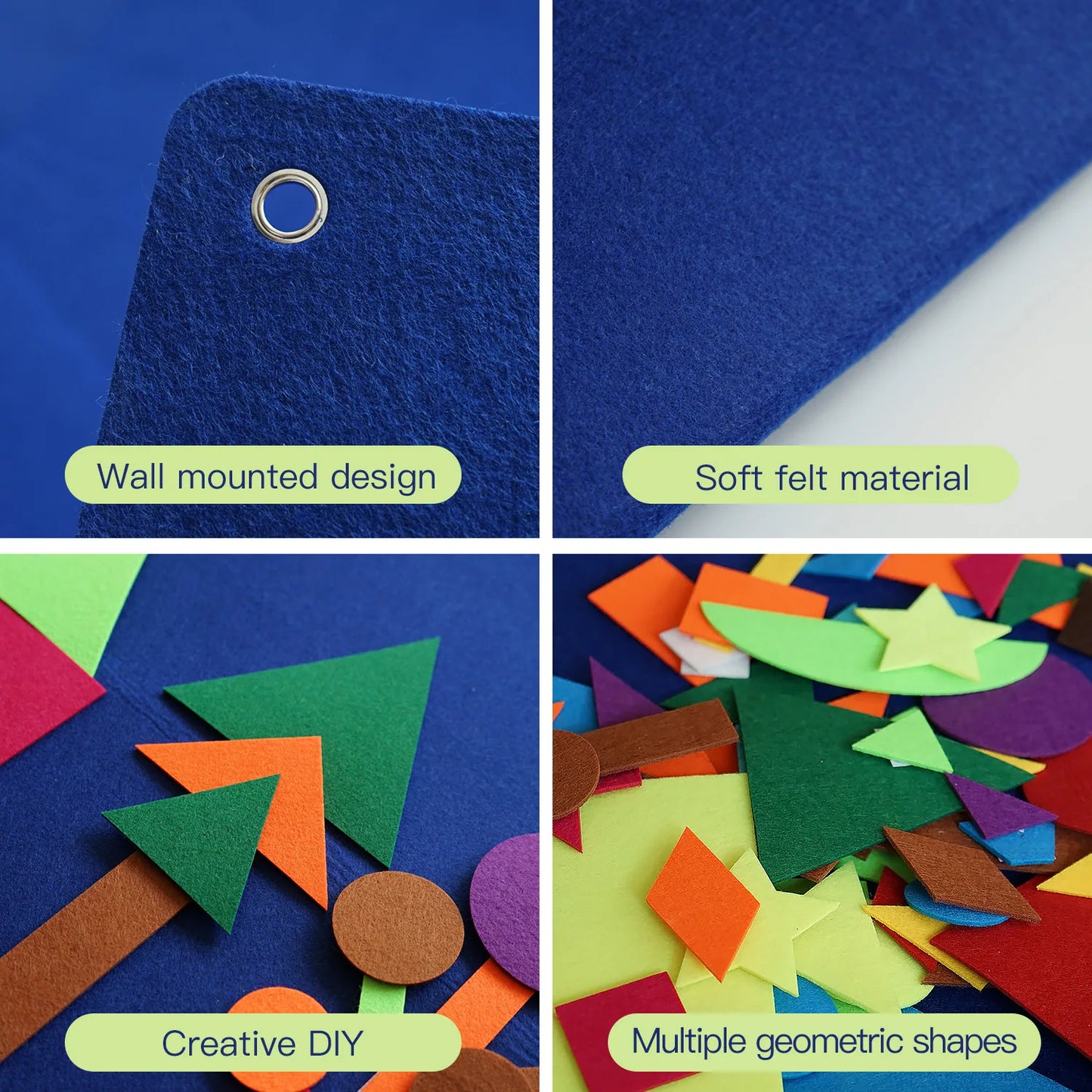 Children's Shape Teaching Felt Board Story Set | Montessori Fun