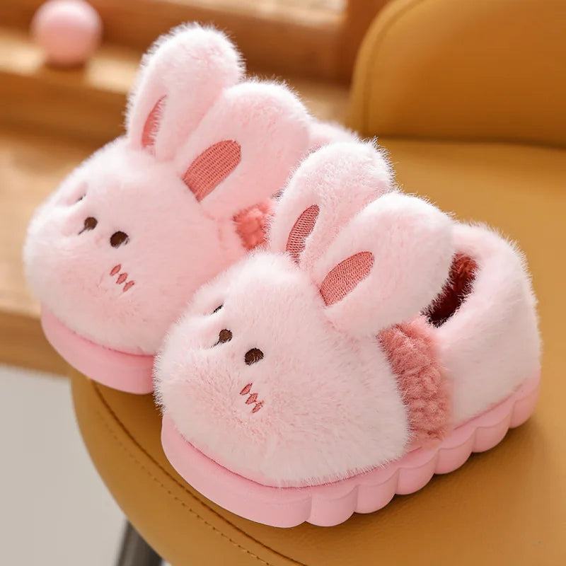 Unisex Cute Animal Plush Slippers | Cozy Memory Foam Slides