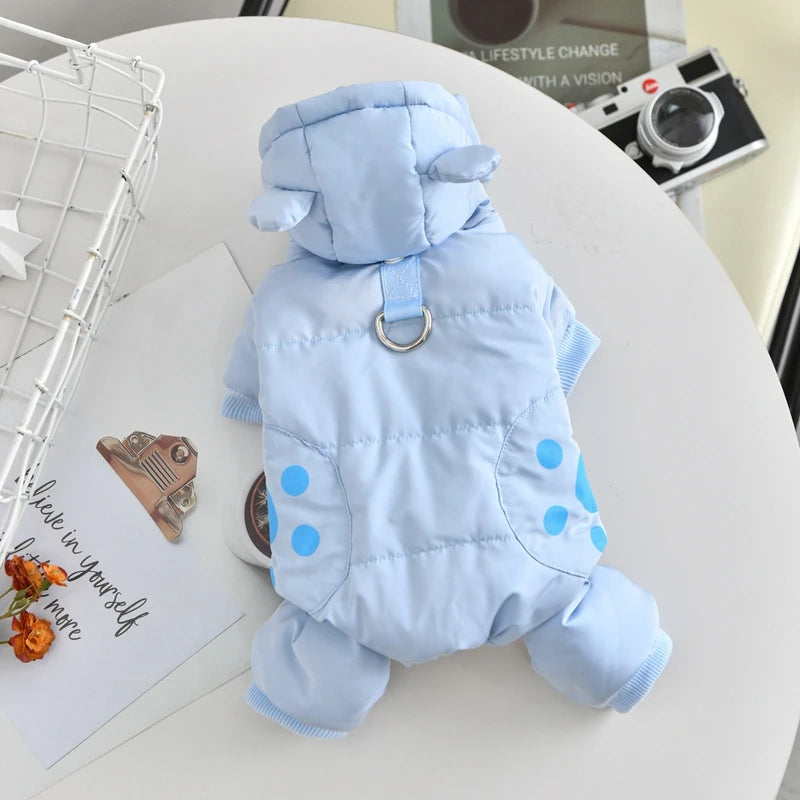 Cute Bear Scarf Costumes for Small Dogs | Stylish Puppy Parkas