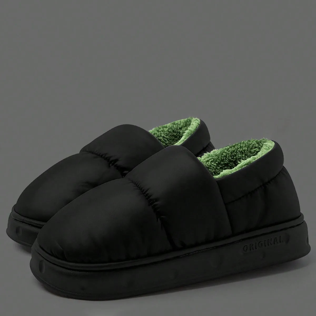 Men's Warm Plush Fleece Slippers | Cozy Non-Slip Winter Footwear