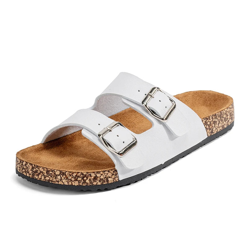 Comfortable Unisex Summer Cork Slippers for Outdoor Use