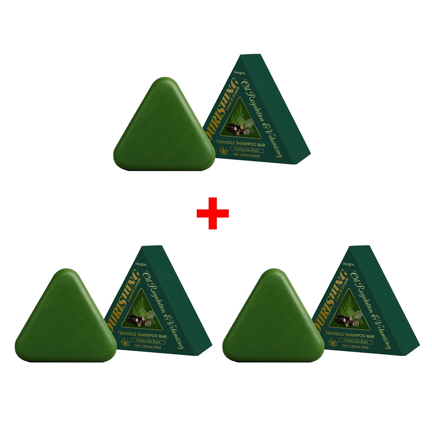 Nature Triangle Shampoo Bar | Refreshing Scalp Care & Oil Control