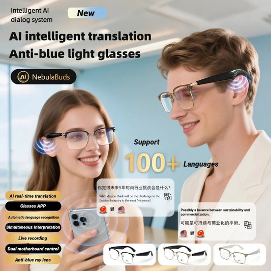 Gafas inteligentes Bluetooth | Traducción en tiempo real para viajeros