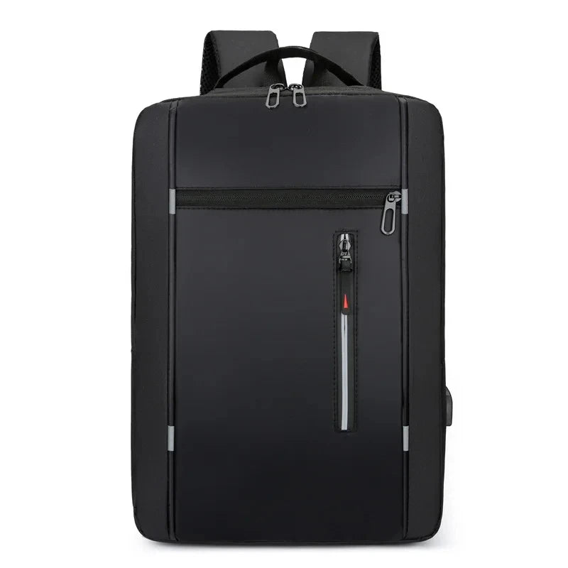 Men's Waterproof Oxford Laptop Backpack with USB Charging Port