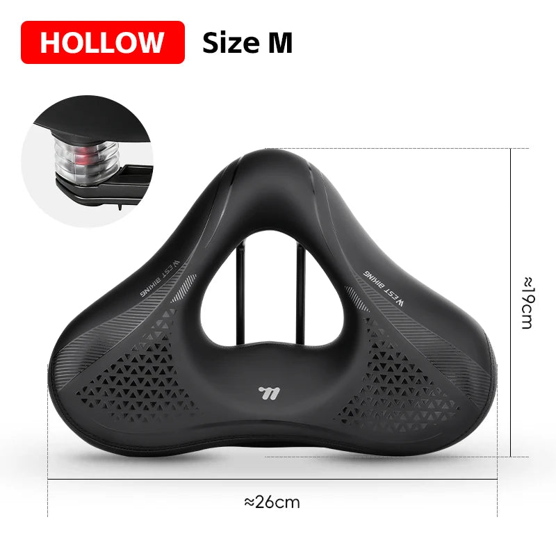 High-Elastic Shock-Absorbing Bicycle Saddle | Comfortable Bike Seat