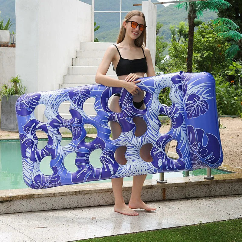 Inflatable Pool Float Raft Lounge | Comfortable Floating Mat