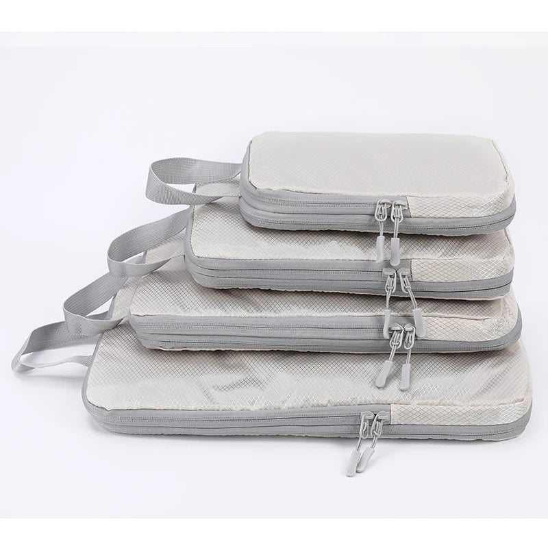 Compressible 4-Piece Business Travel Storage Bag Set