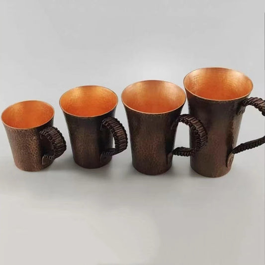 Vintage Pure Copper Mug | Handcrafted Moscow Mule Tumbler