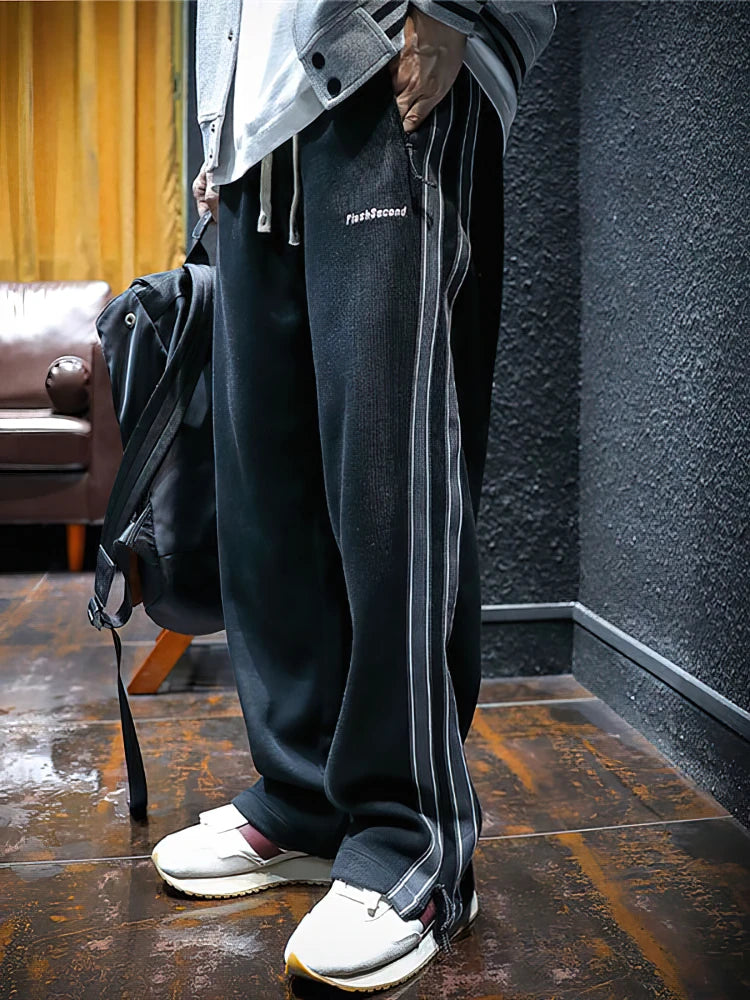 Men's Side Zipper Casual Sport Sweatpants for Outdoor Activities