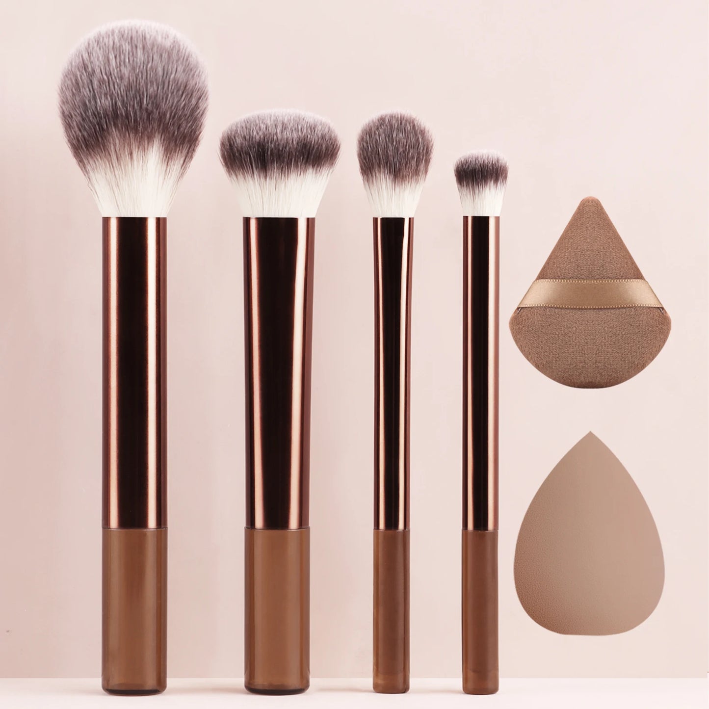 6PCS Professional Makeup Brush & Egg Set for Flawless Beauty 2026