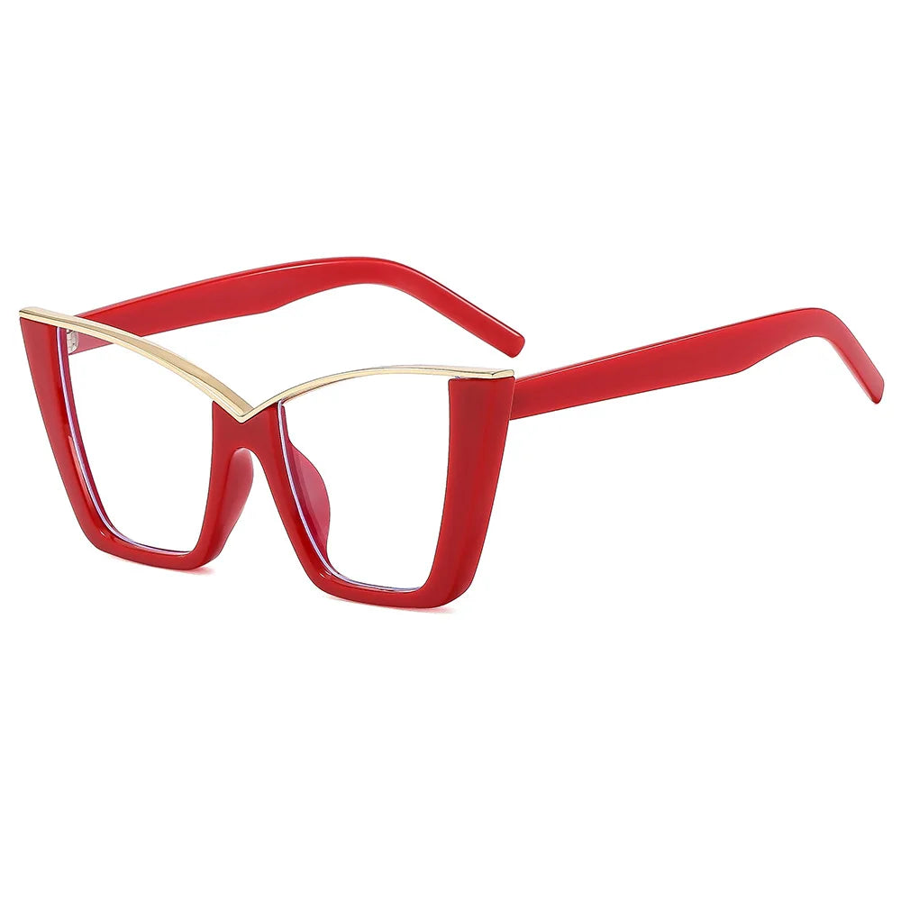 Chic Oversized Cat Eye Glasses | Stylish Blue Light Blocking Eyewear