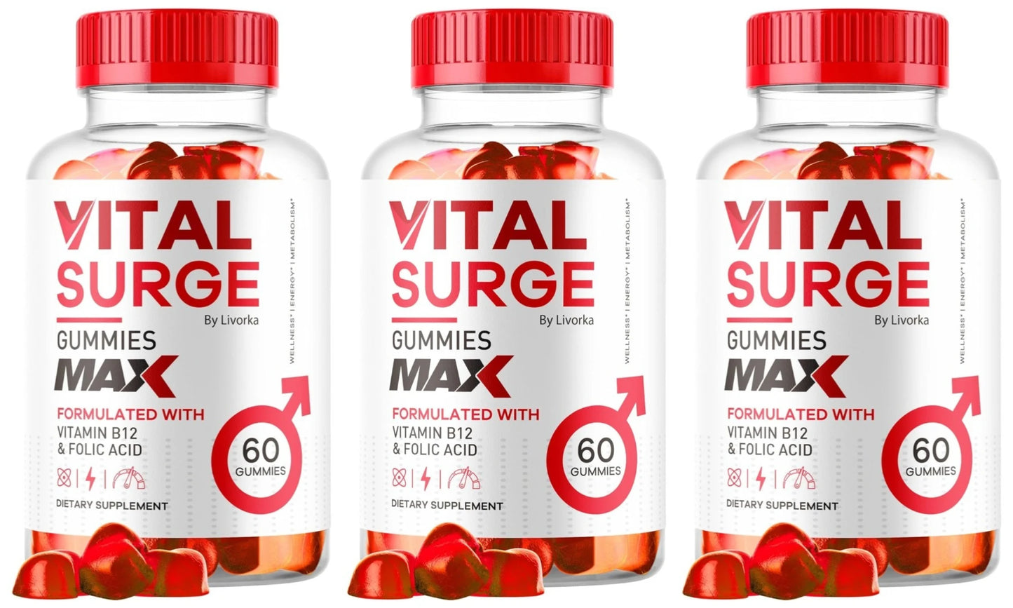 Maximum Strength Men's Vitality Gummies | 1050 MG Supplement
