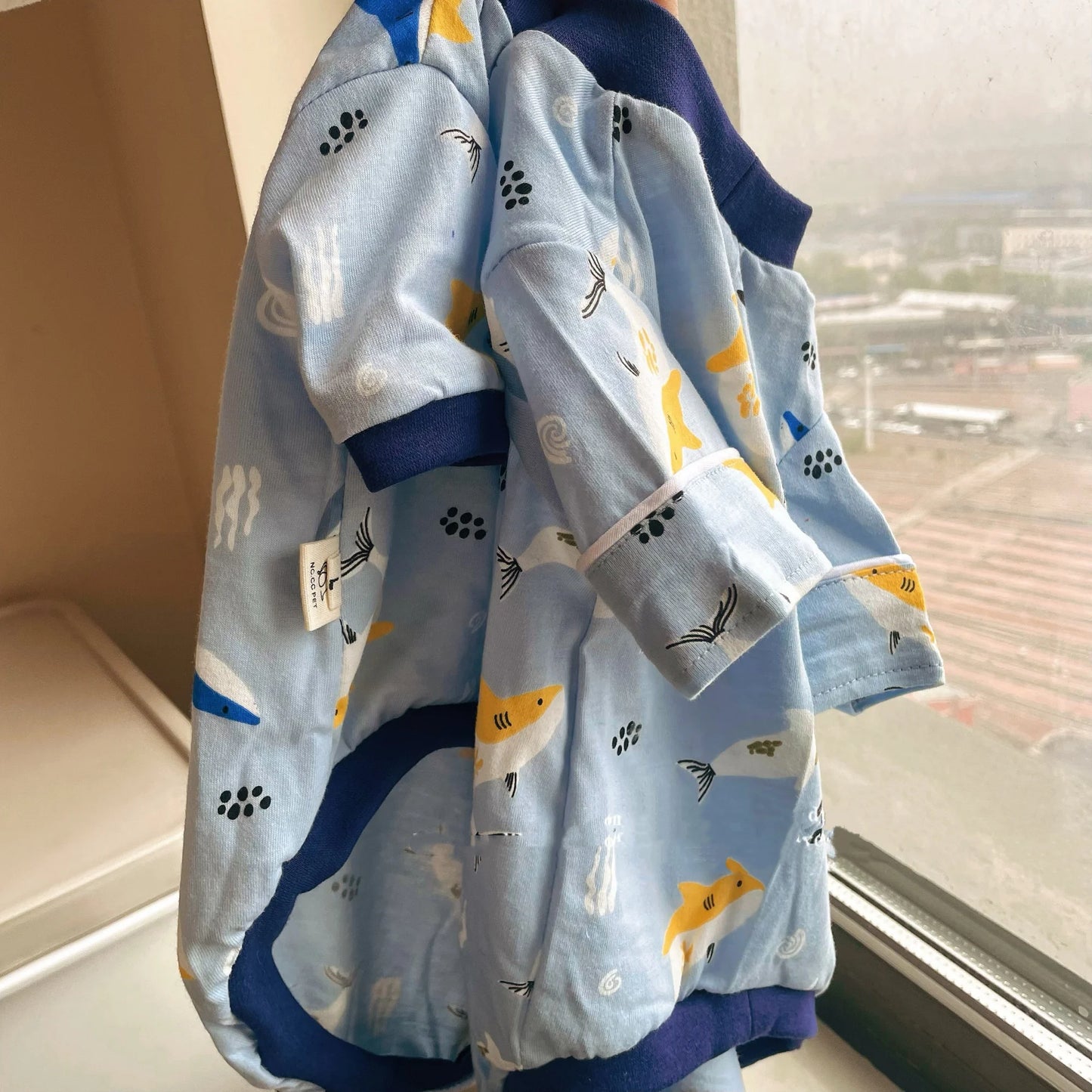 Cute Cartoon Dinosaur T-Shirt for Hairless Cats | Soft Cotton PJs