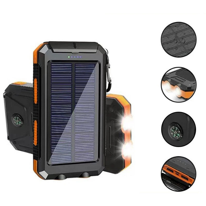 200000mAh Solar Power Bank | Fast Charging Portable Charger