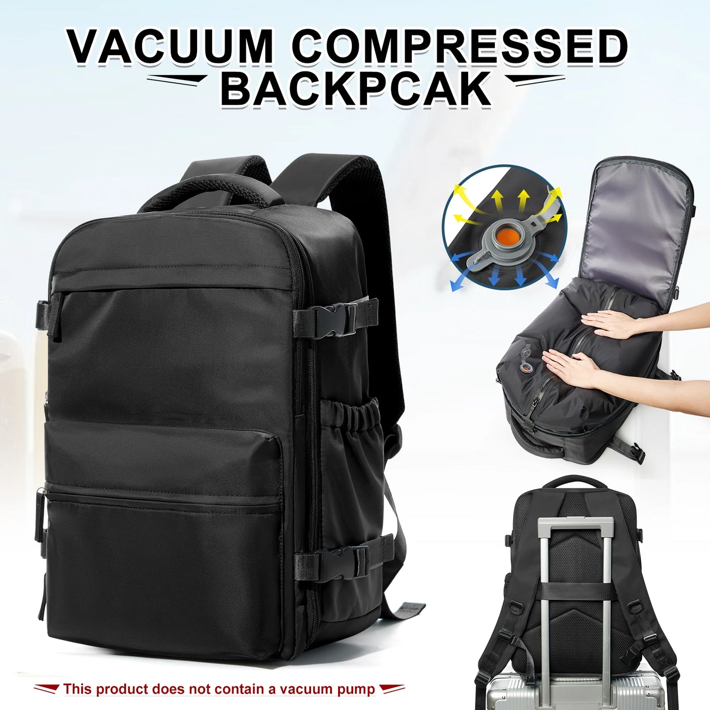 Air Compression Travel Backpack | Stylish & Versatile Cabin Bag