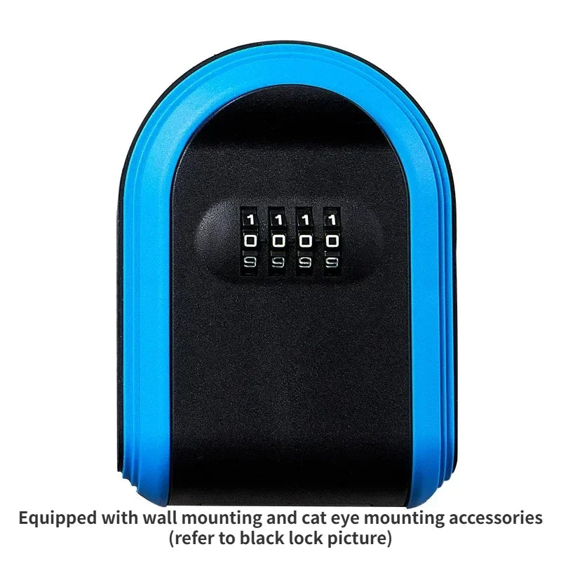 Wall Mount Key Lock Box | Secure 4-Digit Code Storage Organizer