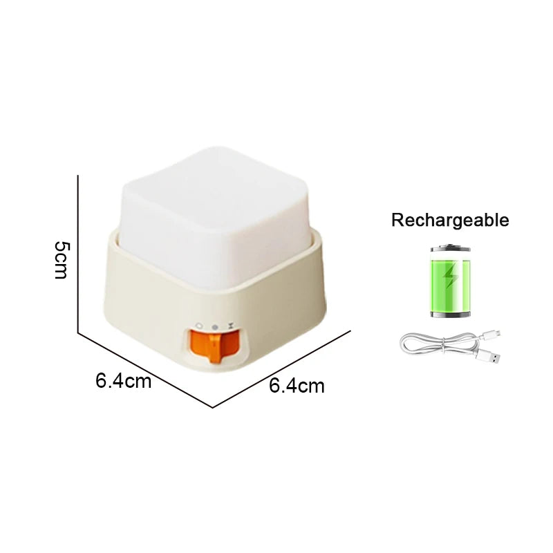 LED Night Light USB Rechargeable Bedside Table Lamp Room Decor