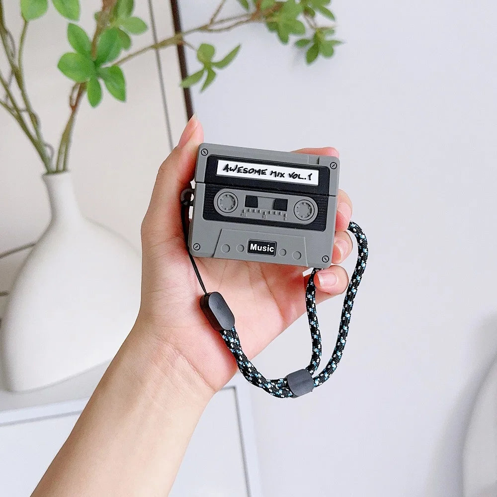 Funny Classic Tape Style Protective Case for AirPods Pro 2