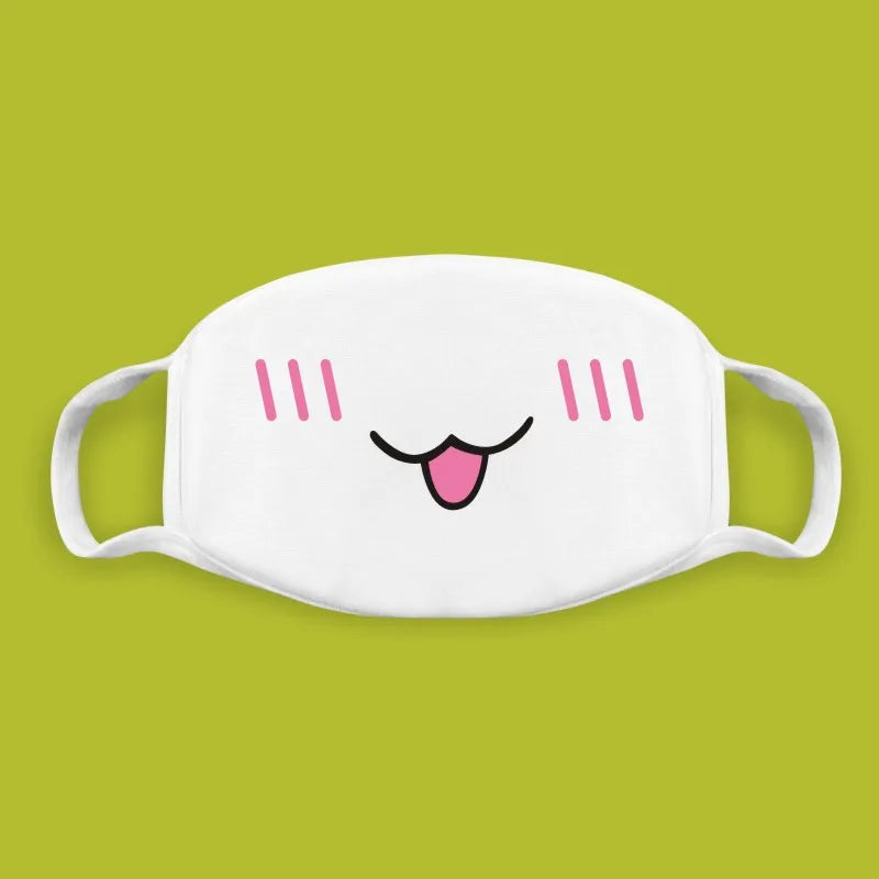 Funny Expression Anime Party Mouth Face Mask | Unisex Kawaii Mask