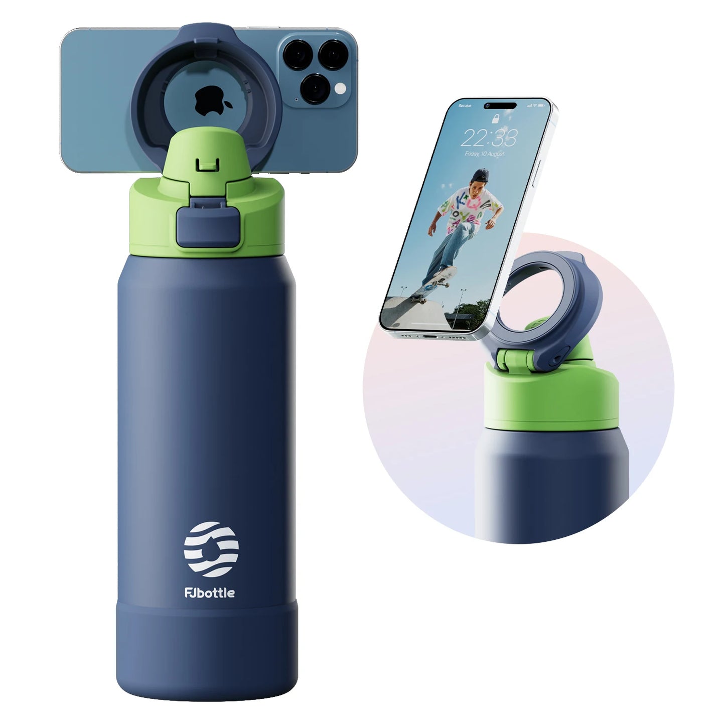 Magnetic Stainless Steel Sports Water Bottle with Insulation