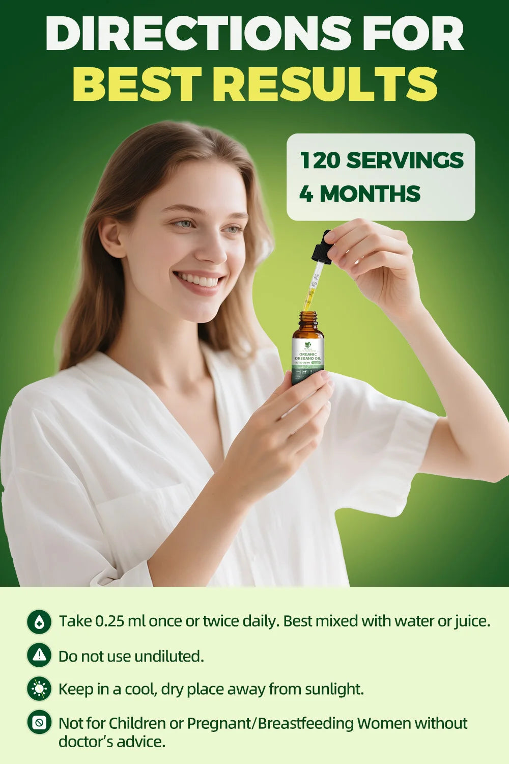 4-in-1 Oregano Oil Drops with Turmeric & Vitamin E | Immune Support