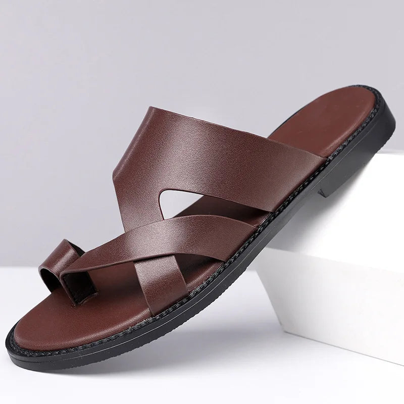 Men's Flat Summer Slippers | Comfortable & Lightweight Beach Sandals