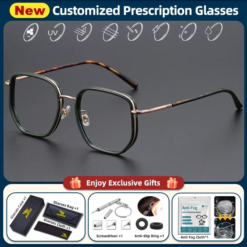 Stylish Photochromic Progressive Glasses for Women | Blue Light Blocking