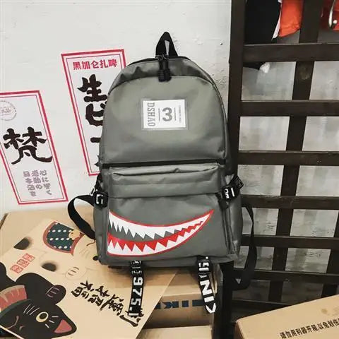 Large Capacity Waterproof Shark Backpack | Unisex Travel Bookbag