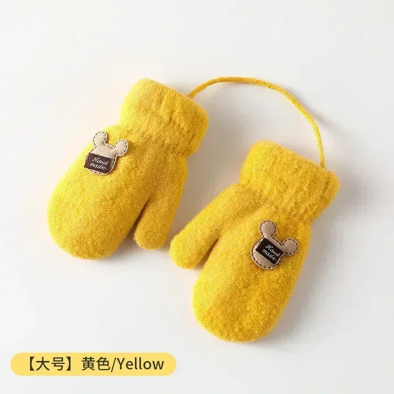 Warm Winter Mittens for Kids | Plush Mohair Gloves for Girls & Boys