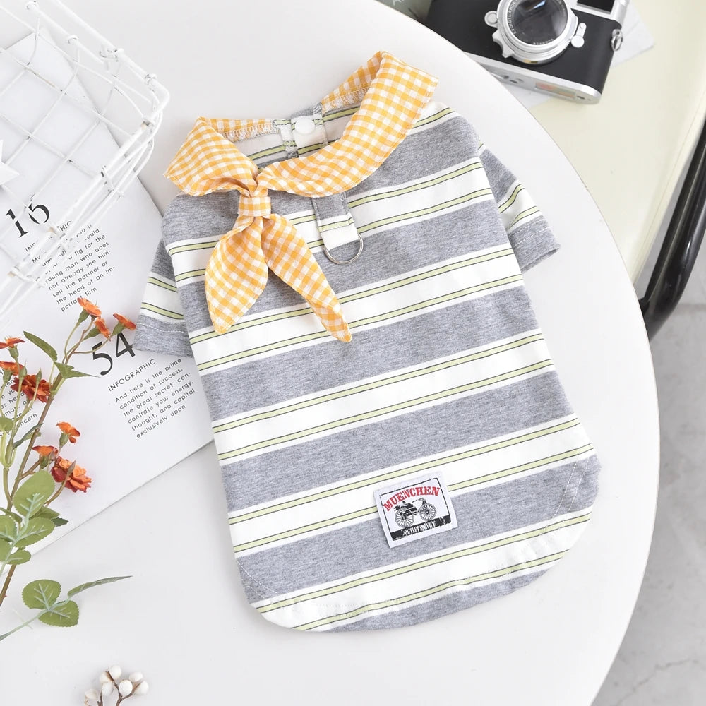Stylish Spring Summer Pet Shirt for Small Dogs and Cats