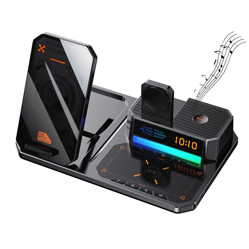 30W 3-in-1 Wireless Fast Charging Dock | Foldable Magnetic Charger