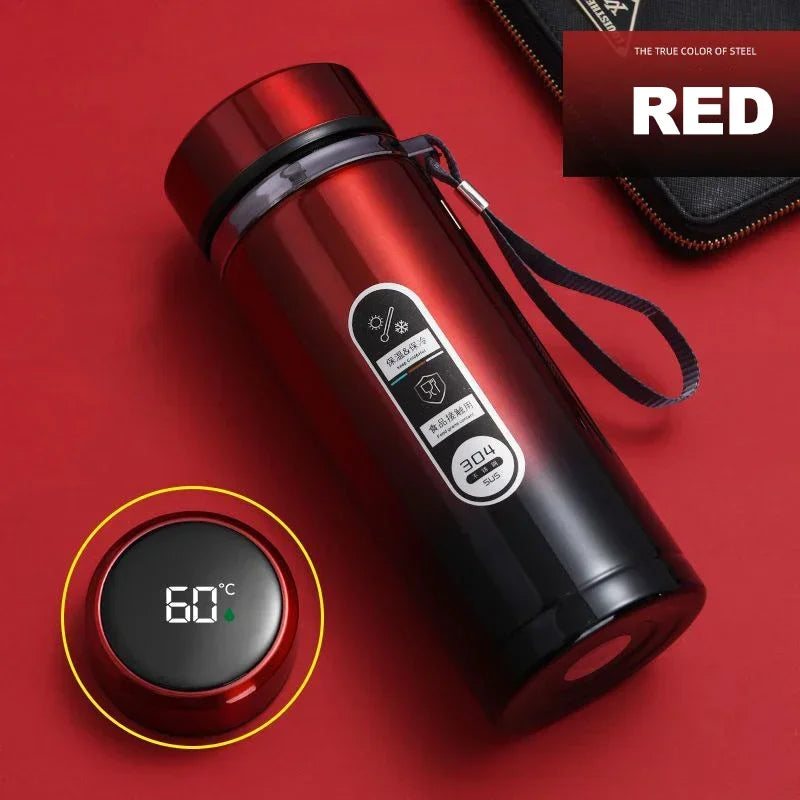 Stainless Steel Vacuum Flask with LED Temperature Display | 500ML-1L