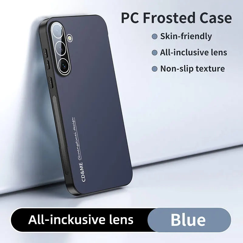 Luxury AG Matte Case For Samsung Galaxy A06 A16 A26 A36 A56 Magnetic PC Frosted 360 Degree Bracket Stand Protective Cover