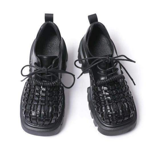 Women's British Style Height-Increasing Leather Pumps | Elegant Casual Shoes