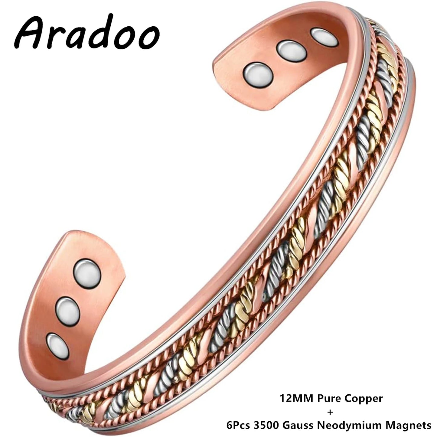 Pure Copper Cuff Bracelets | Unisex Cross Bangle Jewelry Gifts