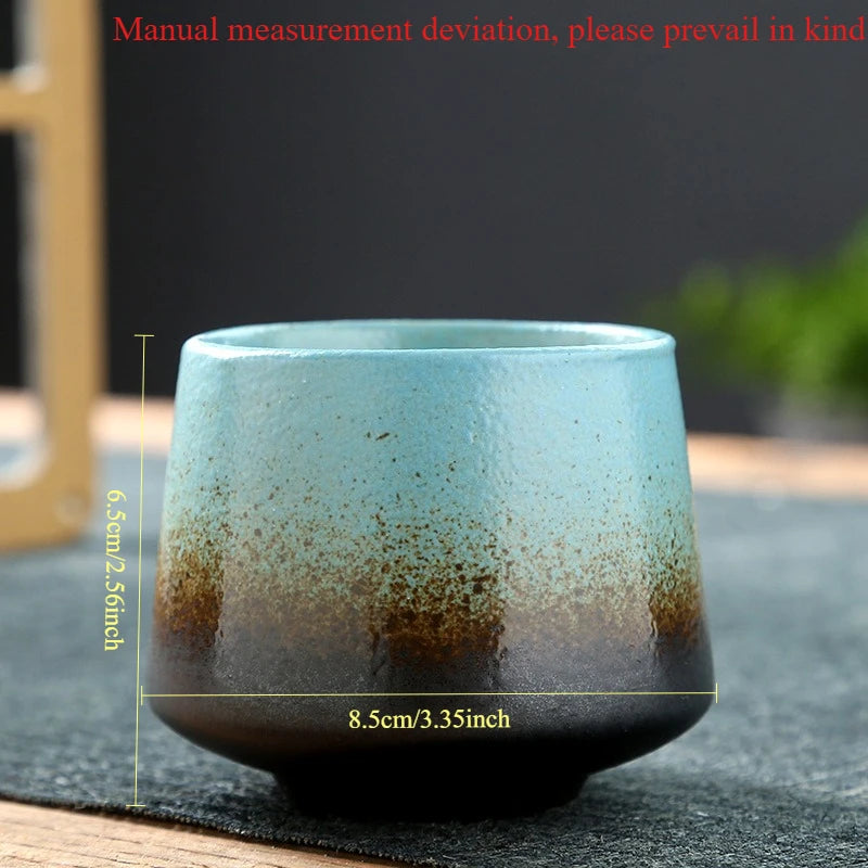 Laysda Vintage Coffee Mug 200ml ceramics Tea cup Japanese-style cafes Drinkware Stoneware Espresso for Restaurants Hotels