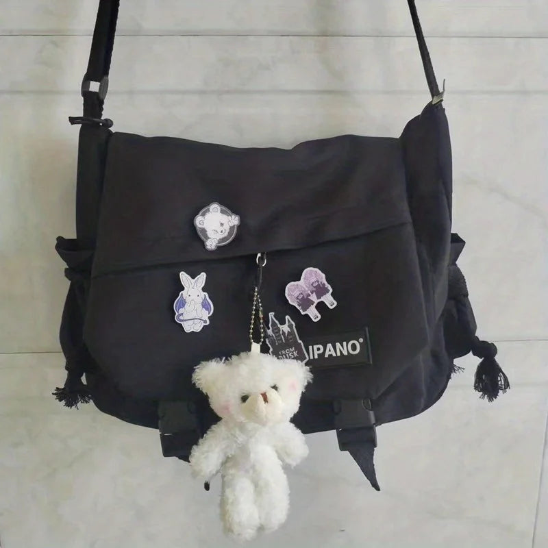 Large Capacity Nylon Shoulder Bag | Versatile Messenger Carry