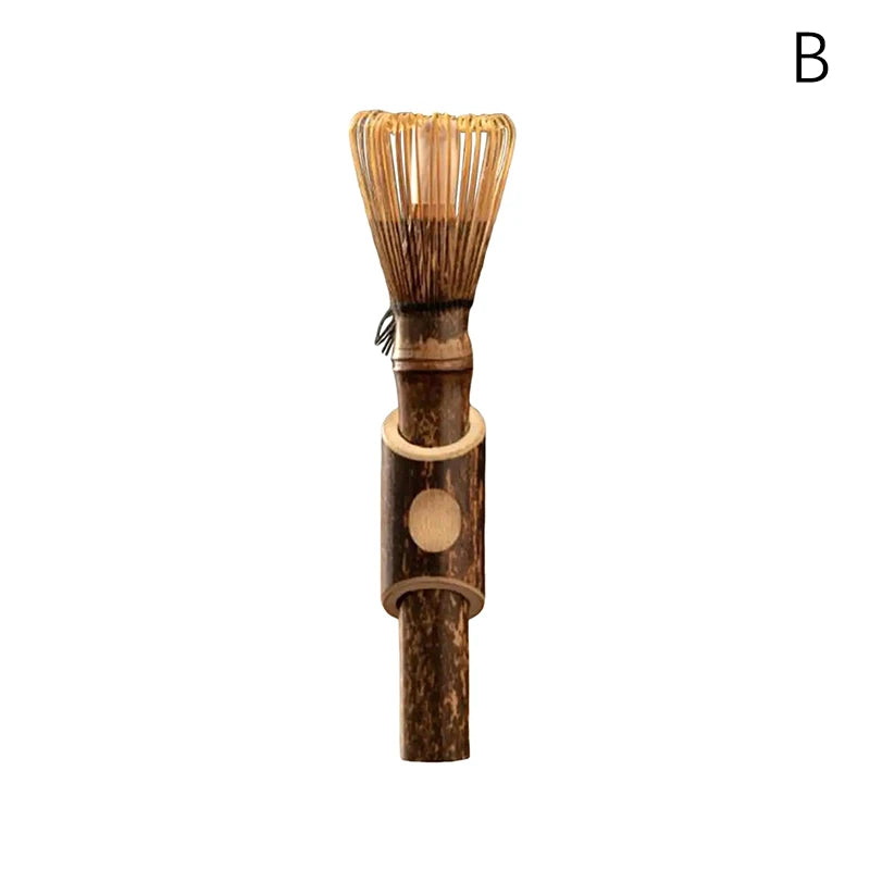 Matcha Whisk With Long Handle Powder Brush Tool Ceremony Accessory Japanese Style Handcurled Bamboo Tea