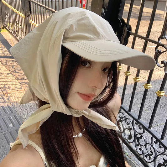 Versatile Solid Color Headscarf Caps | Spring Summer Sun Hat