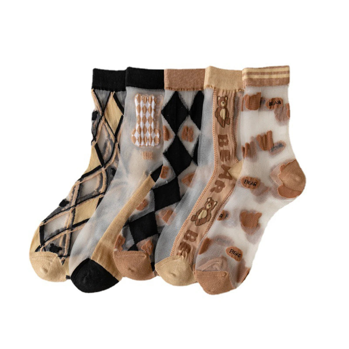 Women's Lace Socks | Stylish Thin Transparent Ankle Socks
