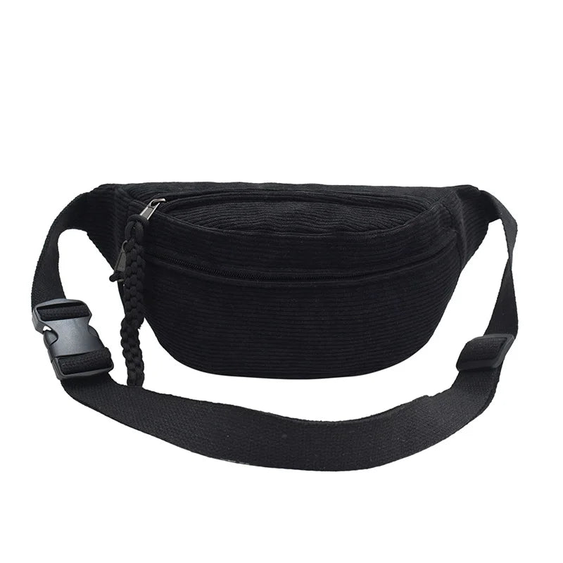 Elegante Riñonera de Pana para Mujer | Bolso Bandolera de Moda